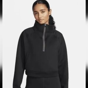 🌻 NWT Nike Black Half-Zip Funnel Neck Sweatshirt
